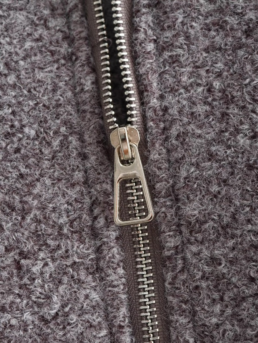 Damen stylische Bomberjacke aus hochwertigem Material mit elastischen Bündchen Drune