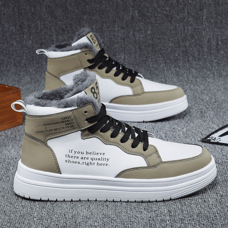 Damen High-Top Sneakers mit warmem Innenfutter und rutschfester Sohle Drune