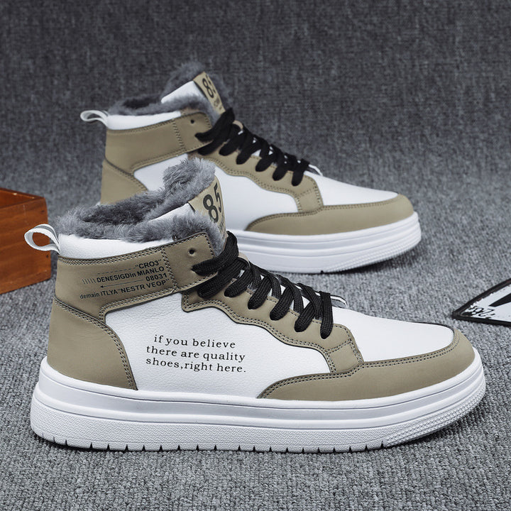 Damen High-Top Sneakers mit warmem Innenfutter und rutschfester Sohle Drune
