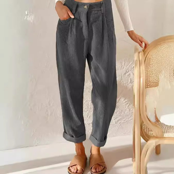 Damen weite Cordhose Drune