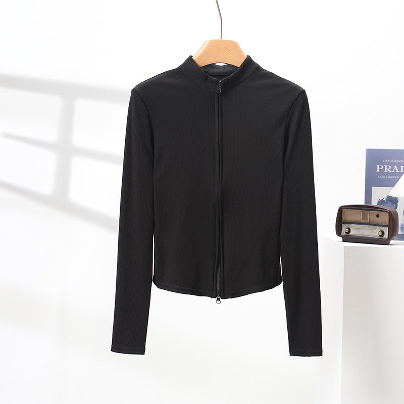 Damen Elegante und funktionale Sportjacke mit hohem Kragen Drune