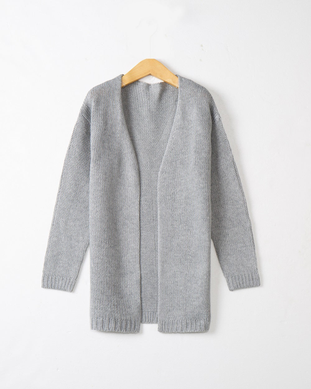 Damen Offene Strickjacke mit lässigem Schnitt und Taschen Drune