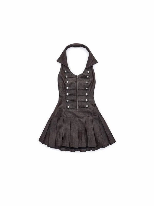 Damen Military-inspirierte Kleid Drune