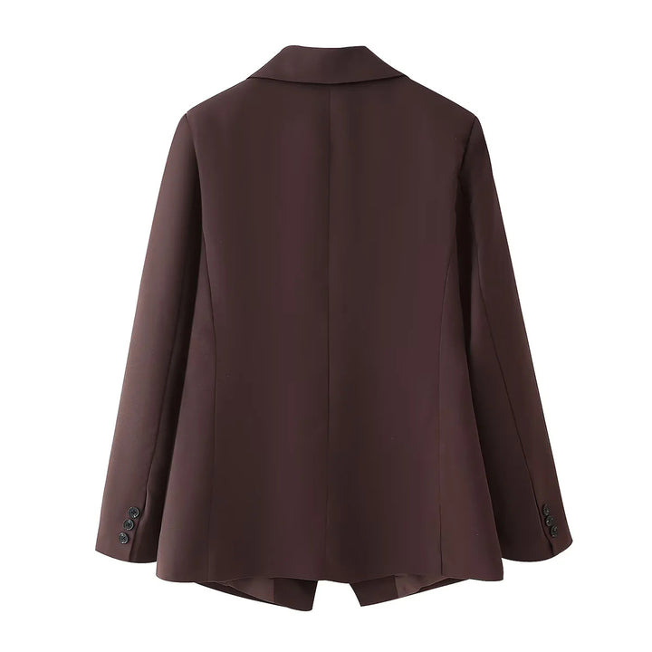 Damen elegante Blazerjacke im klassischen Schnitt Drune