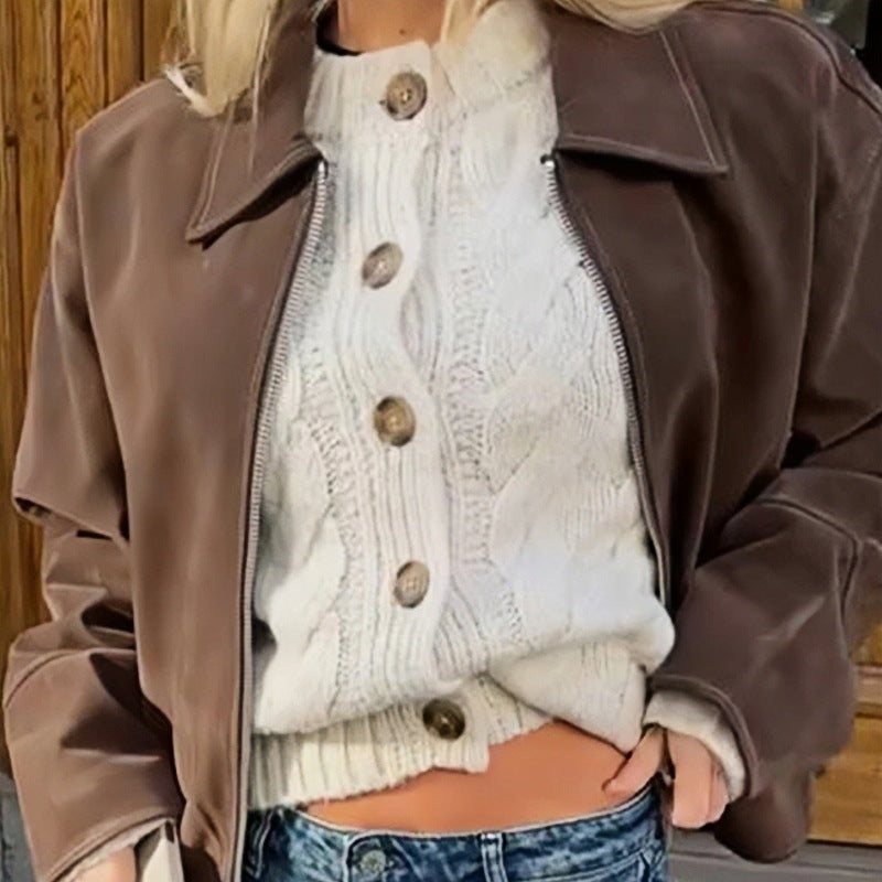 Damen Elegante Oversized-Jacke im lässigen Stil Drune