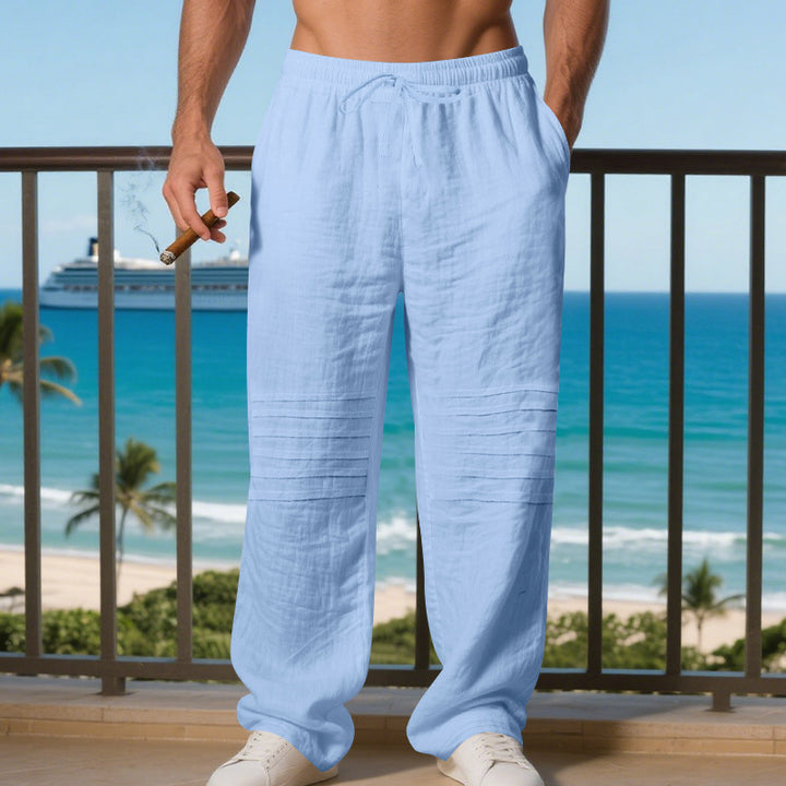 Herren entspannte Strandhose im lässigen Stil mit praktischen Taschen Drune