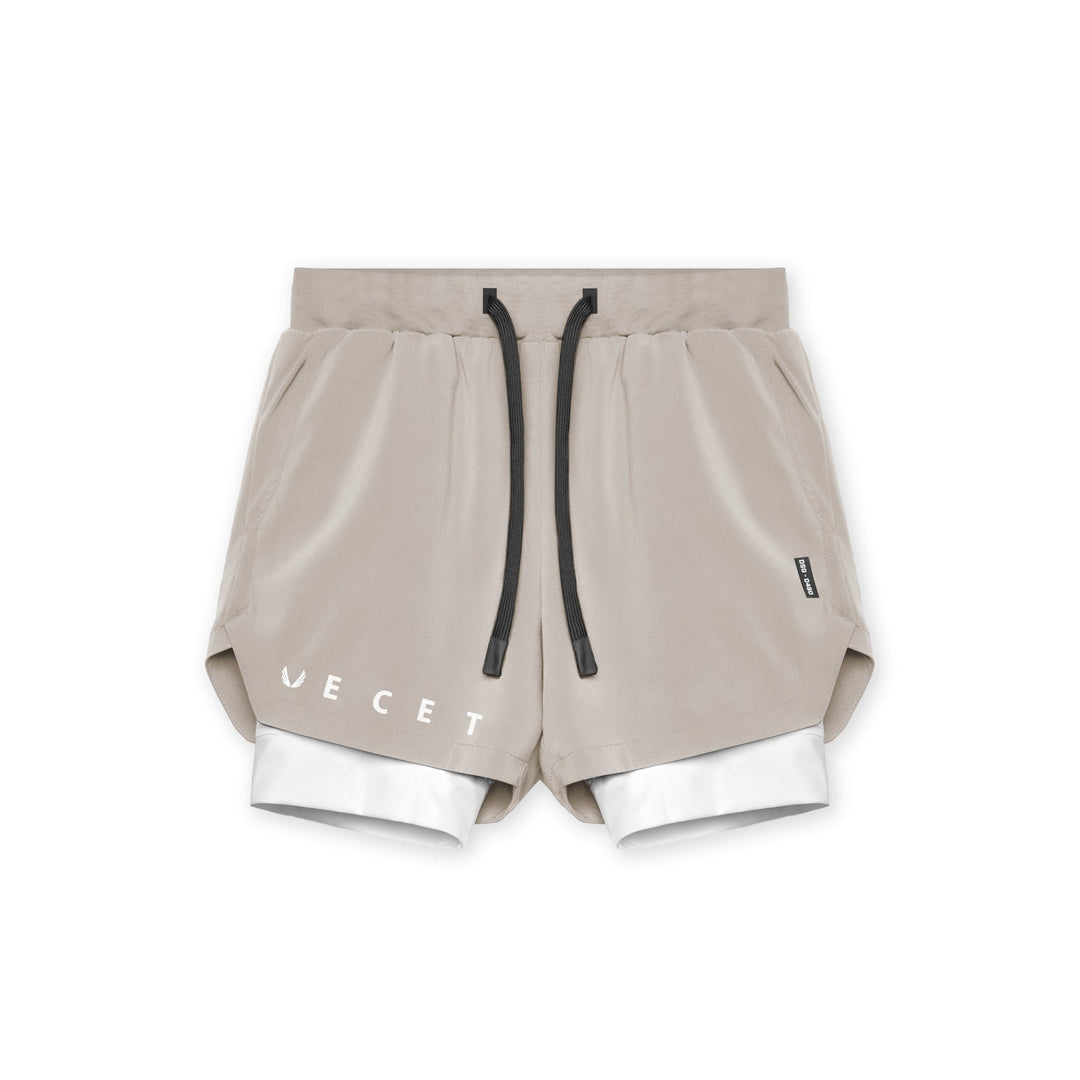 Drune | Doppellagige Shorts mit Tasche