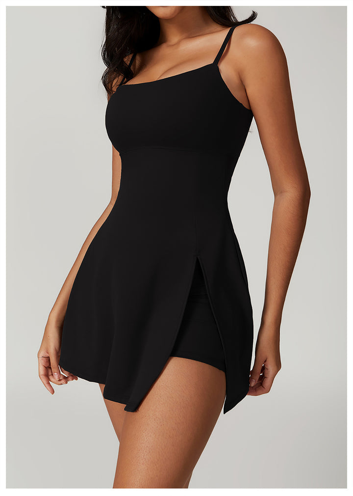 Damen Schwimmdress mit integrierter Shorts und verstellbaren Trägern Drune