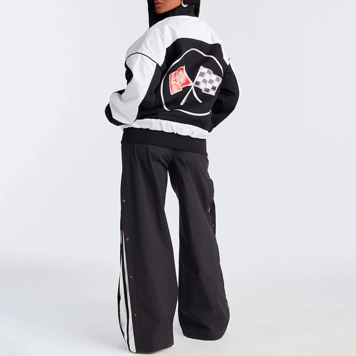 Damen oversized Collegejacke Drune