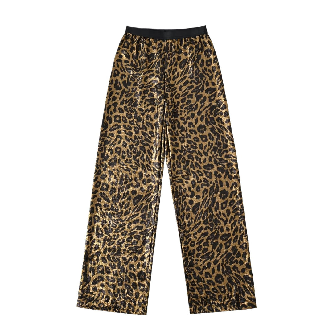Damen elegante Leoparden-Hose Drune