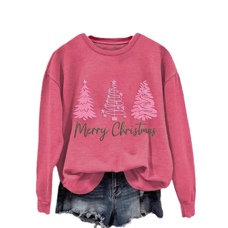 Damen gemütlicher Christmas Sweatshirt mit festlichem Print Drune