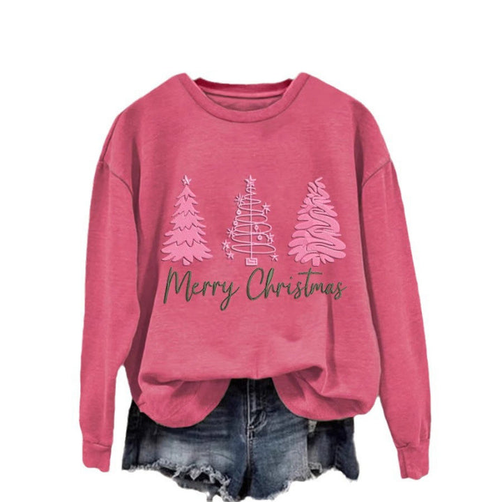 Damen gemütlicher Christmas Sweatshirt mit festlichem Print Drune