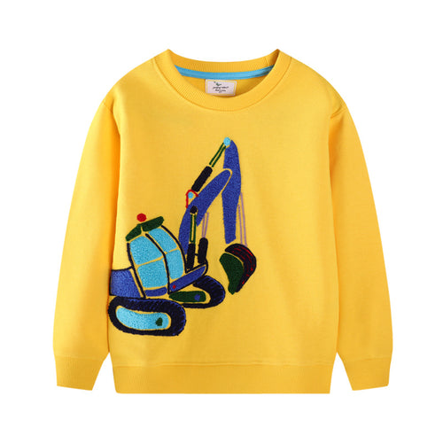 Jungen Sweatshirt mit aufregendem Bagger-Motiv Drune