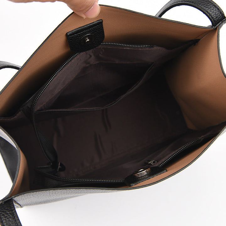 Lederstil-Schultertasche
