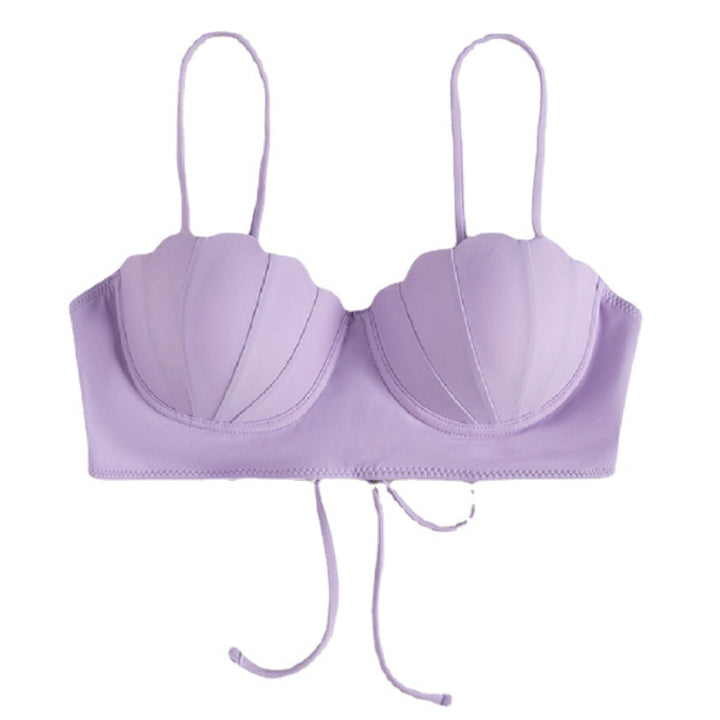 Damen Cropped Bikini-Oberteil mit Muschel-Design Drune