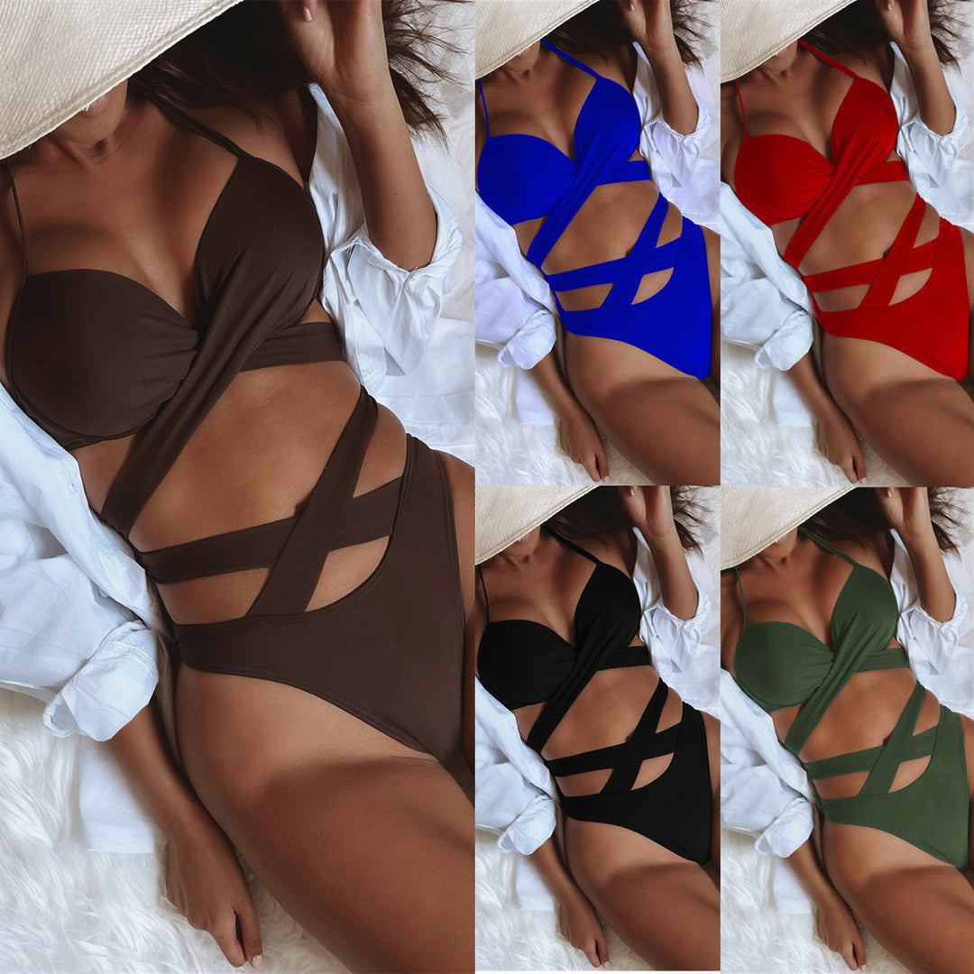 Damen Modischer Cut-Out Bikini Drune