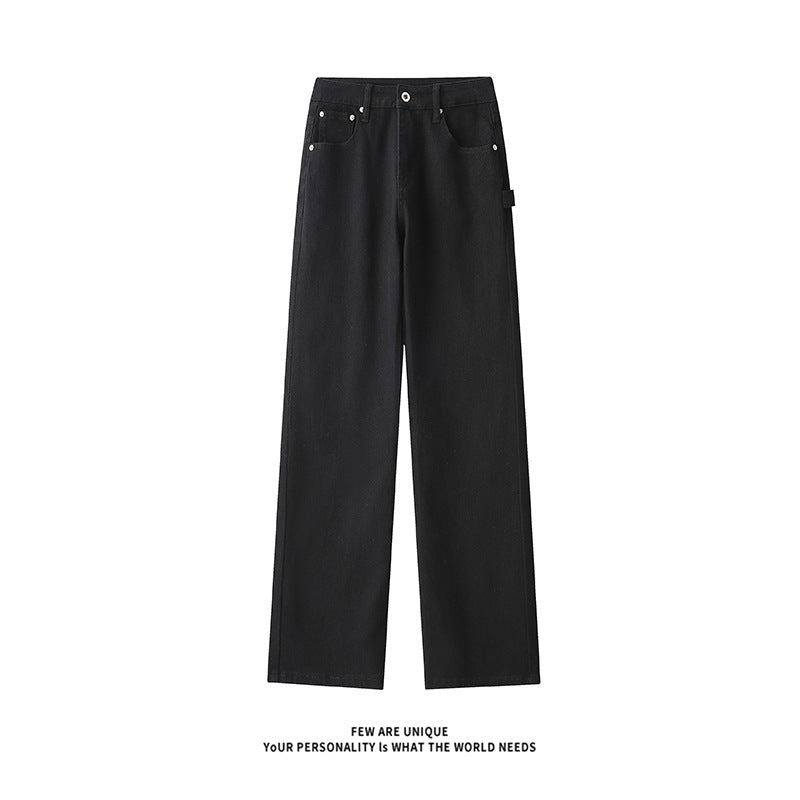 Herren Weitgeschnittene Jeans mit hohem Bund und praktischen Taschen Drune
