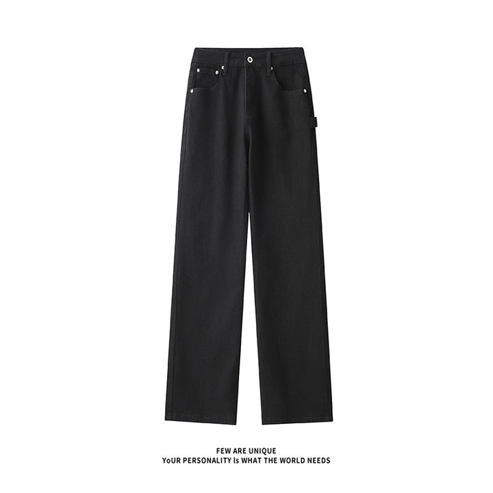 Herren Weitgeschnittene Jeans mit hohem Bund und praktischen Taschen Drune