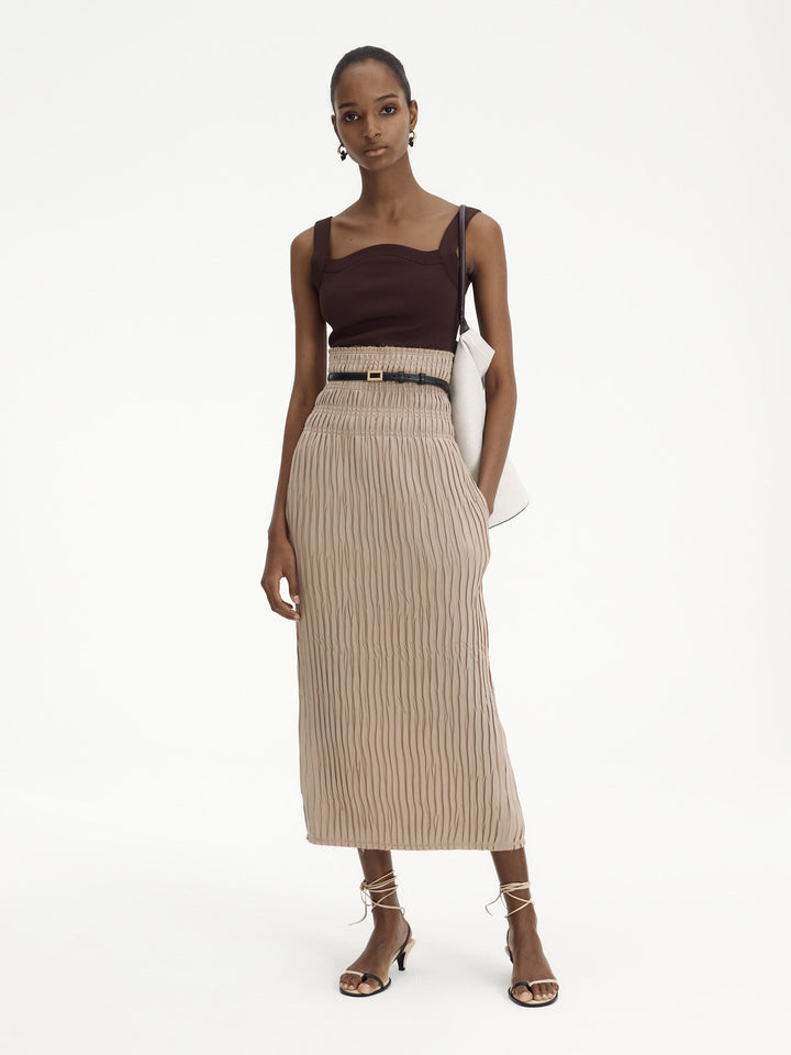 Damen weite Hochbundhose mit seitlichen Einsätzen Drune