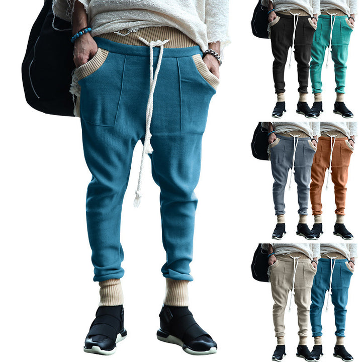 Herren Sportliche Jogginghose mit bequemen seitlichen Eingrifftaschen und elastischem Bund Drune