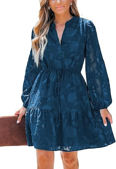 Damen Casual Kleid Drune