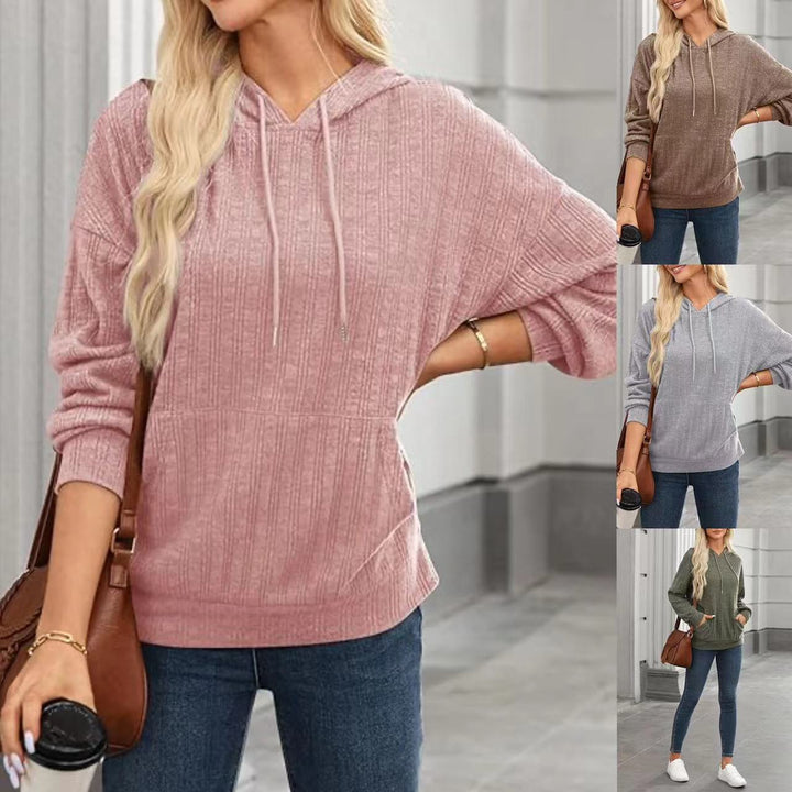 Damen Oversized Kapuzenpullover mit strukturiertem Design Drune