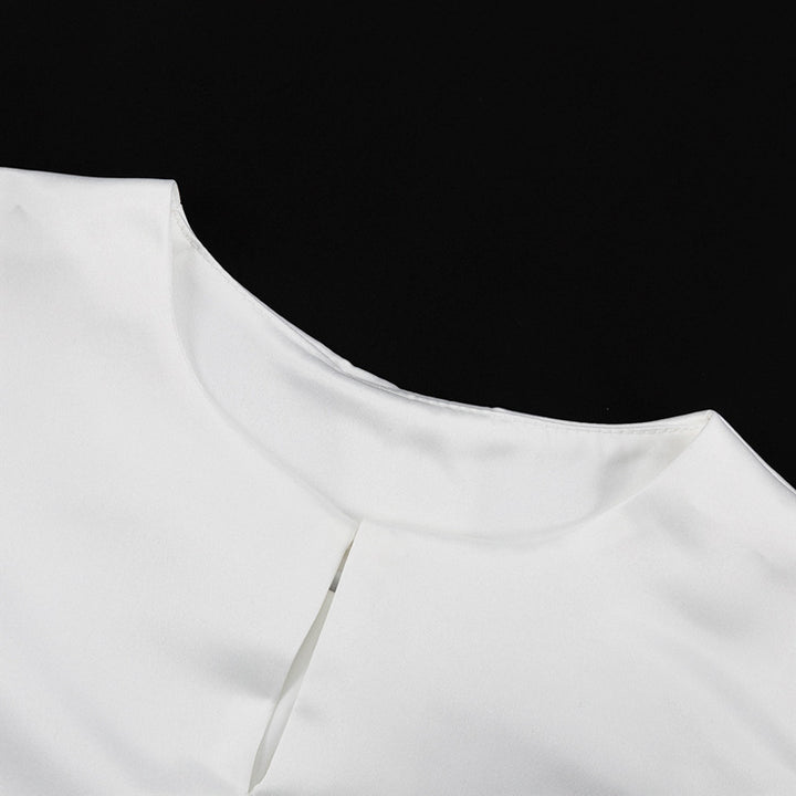 Damen modische Bluse mit ballonförmigen Ärmeln und elegantem Schnitt Drune