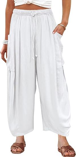 Damen Weite Sommerhosen Drune