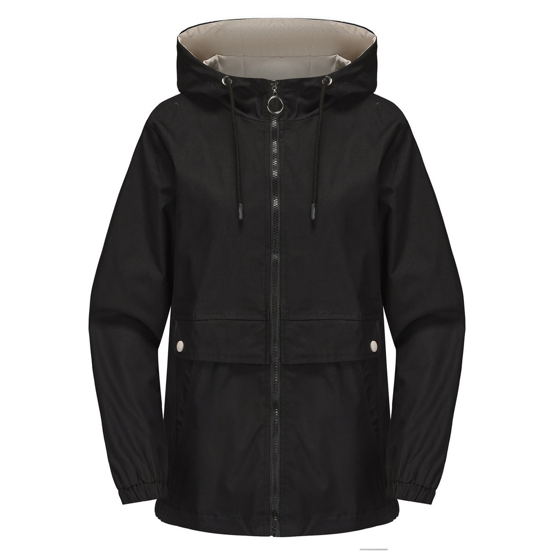 Damen modische Freizeitjacke mit verstellbarem Bund Drune