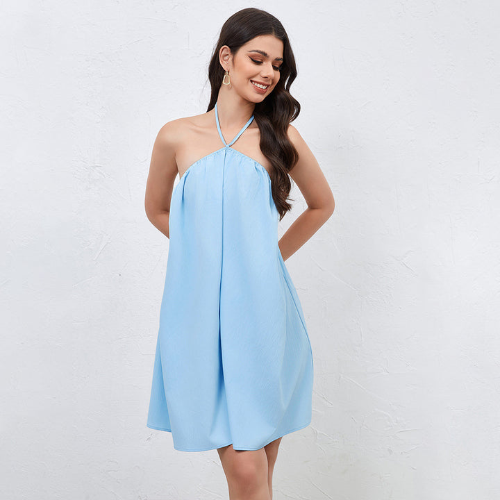 Damen Sommerliches Strandkleid mit eleganter Schnürung Drune