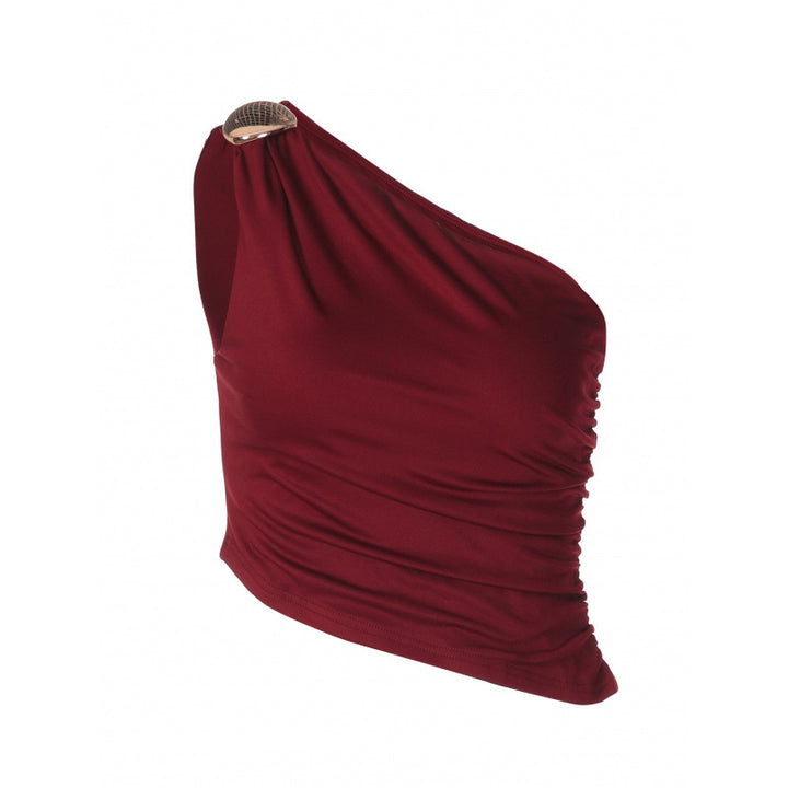 Damen Asymmetrisches Trägershirt mit figurbetonter Passform Drune
