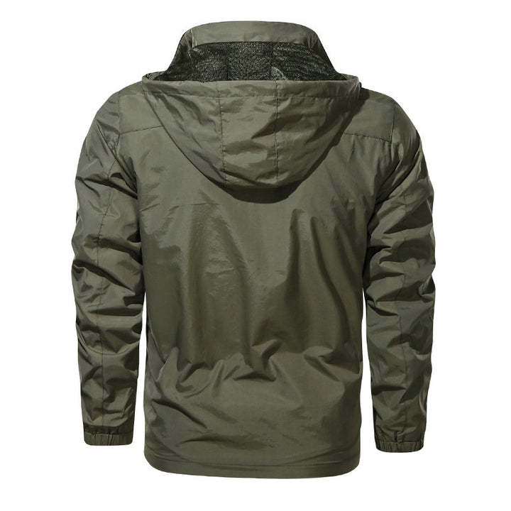 Herren nan leichte Outdoorjacke Windbreaker mit wasserabweisender Beschichtung und atmungsaktivem Meshfutter Drune
