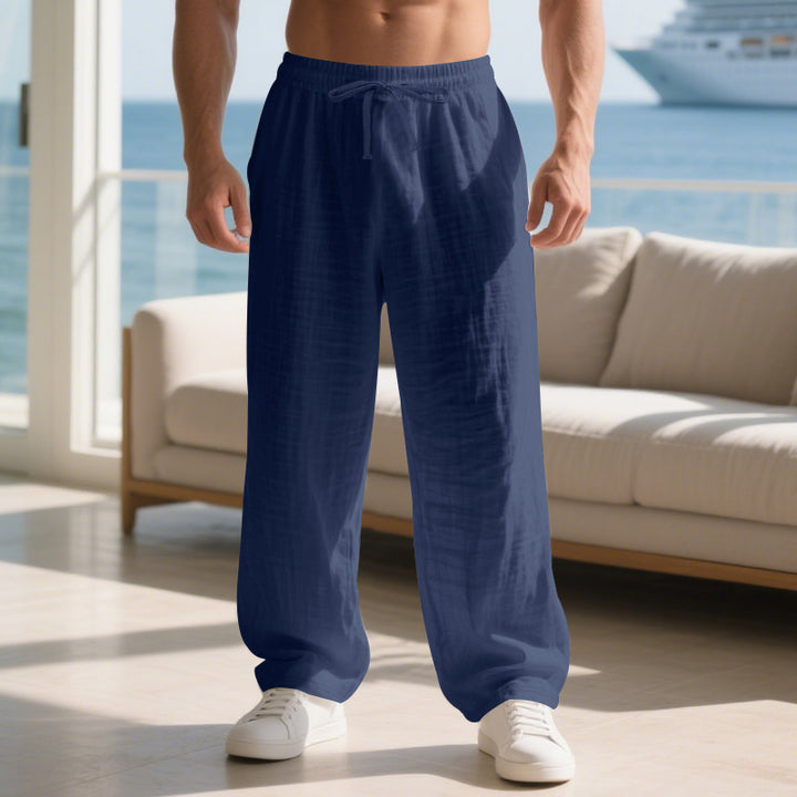Herren Bequeme Sommerhose mit elastischem Bund Drune