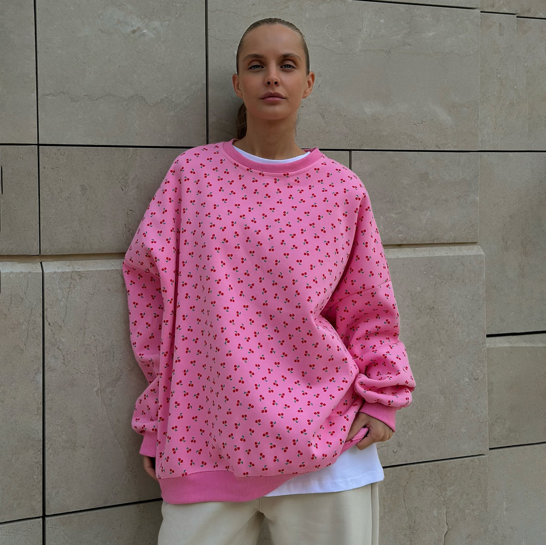 Damen Sweatshirt im floralen Design Drune
