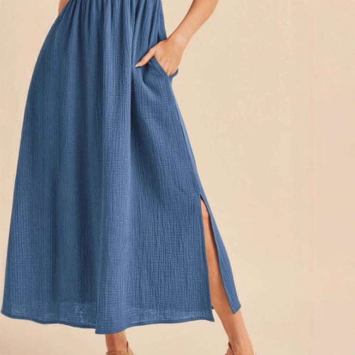 Damen Maxikleid Drune