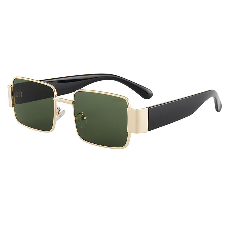 Drune | Quadratische dünne Sonnenbrille mit großem Rahmen
