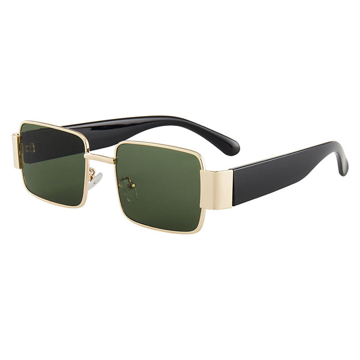 Drune | Quadratische dünne Sonnenbrille mit großem Rahmen