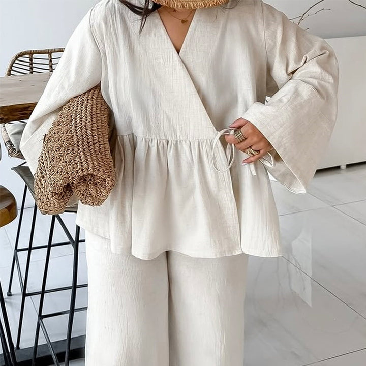 Damen Leichtes Loungewear-Set mit lockerer Passform Drune