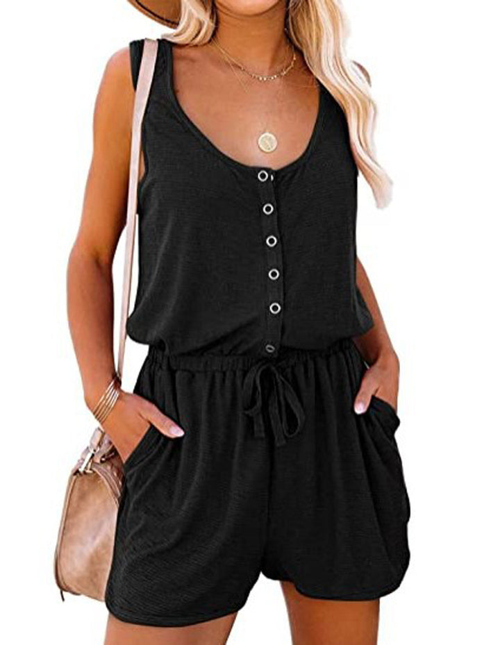 Damen Freizeit Button-Up Overall Drune