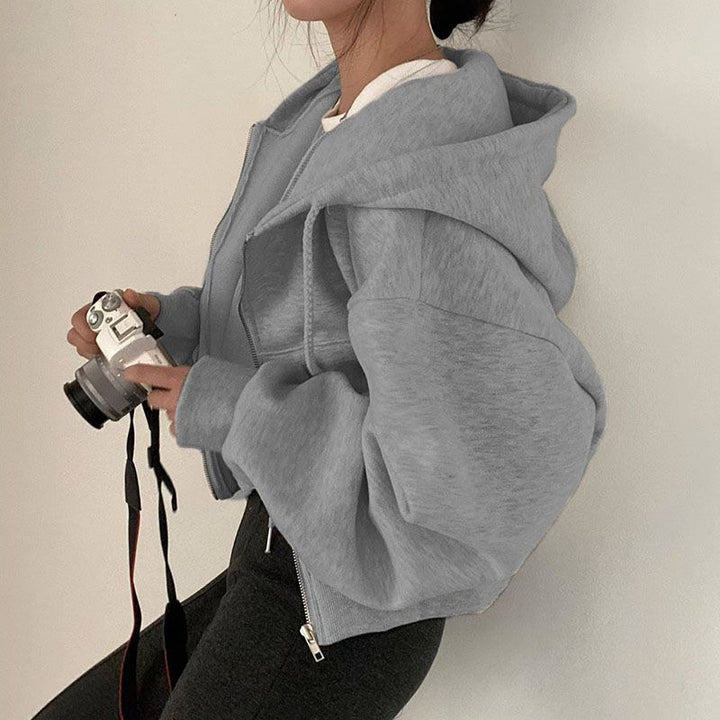 Damen lockerer Kapuzenpullover mit ergonomischem Schnitt Drune