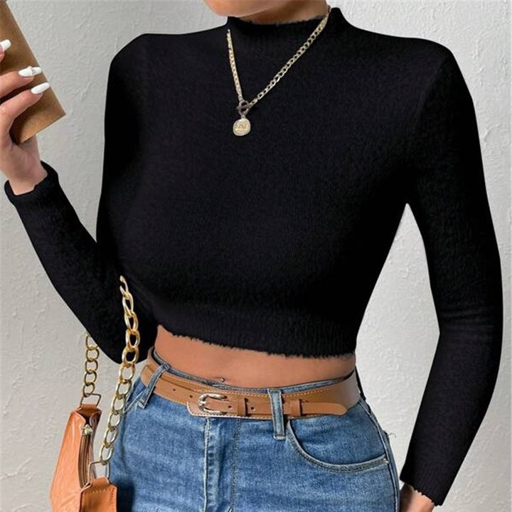 Damen Kurzarm Pullover Drune