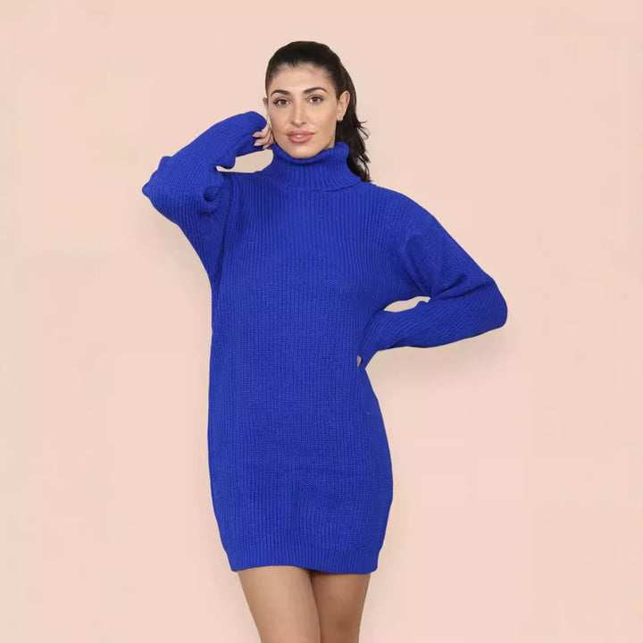 Damen Strickkleid mit kuscheligem Rollkragen und lässigem Schnitt Drune