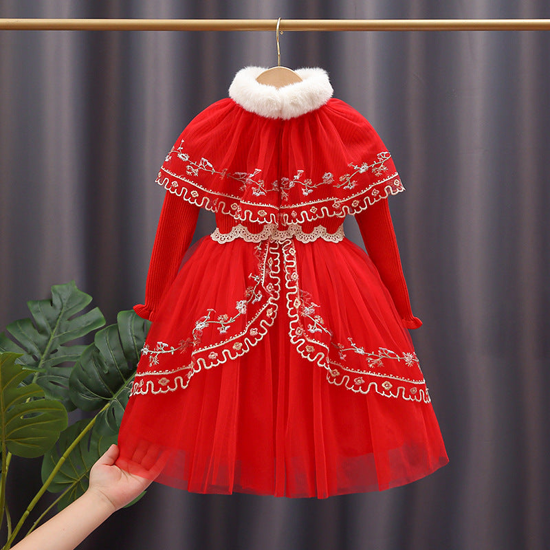 Damen Spitzenbesetztes Festkleid Drune