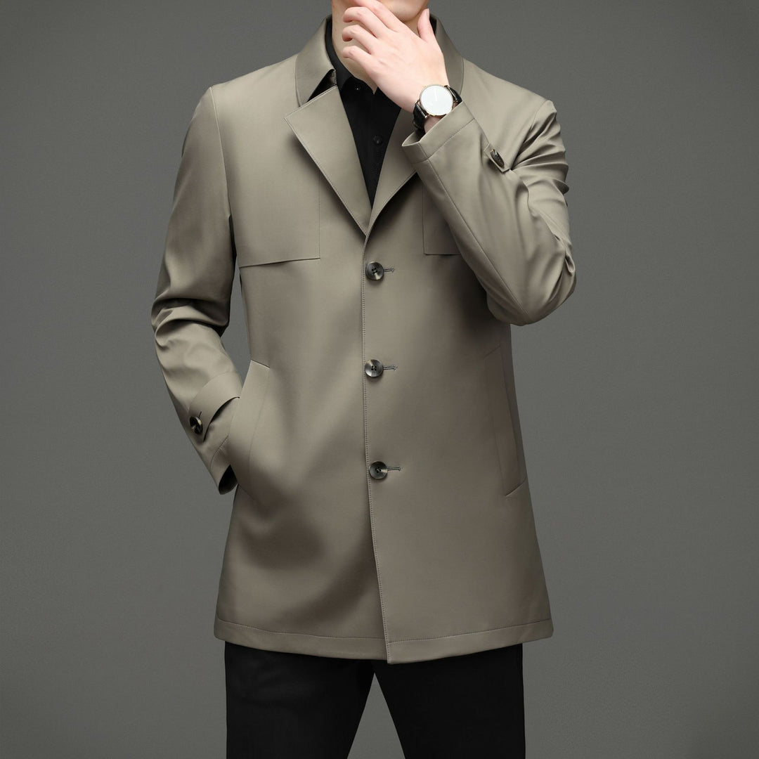 Herren modische Übergangsjacke mit klassischem Schnitt und praktischen Taschen Drune