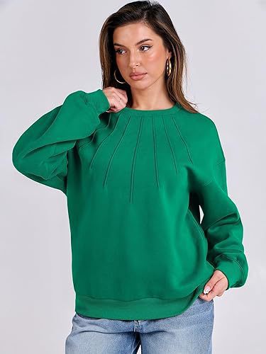 Damen Oversize Sweatshirt mit strukturiertem Design Drune