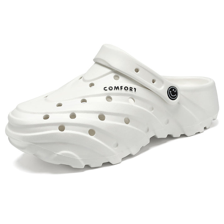 Unisex nan leichte perforierte Komfort-Clogs mit ergonomischer EVA-Sohle und verstellbarem Fersenriemen Drune