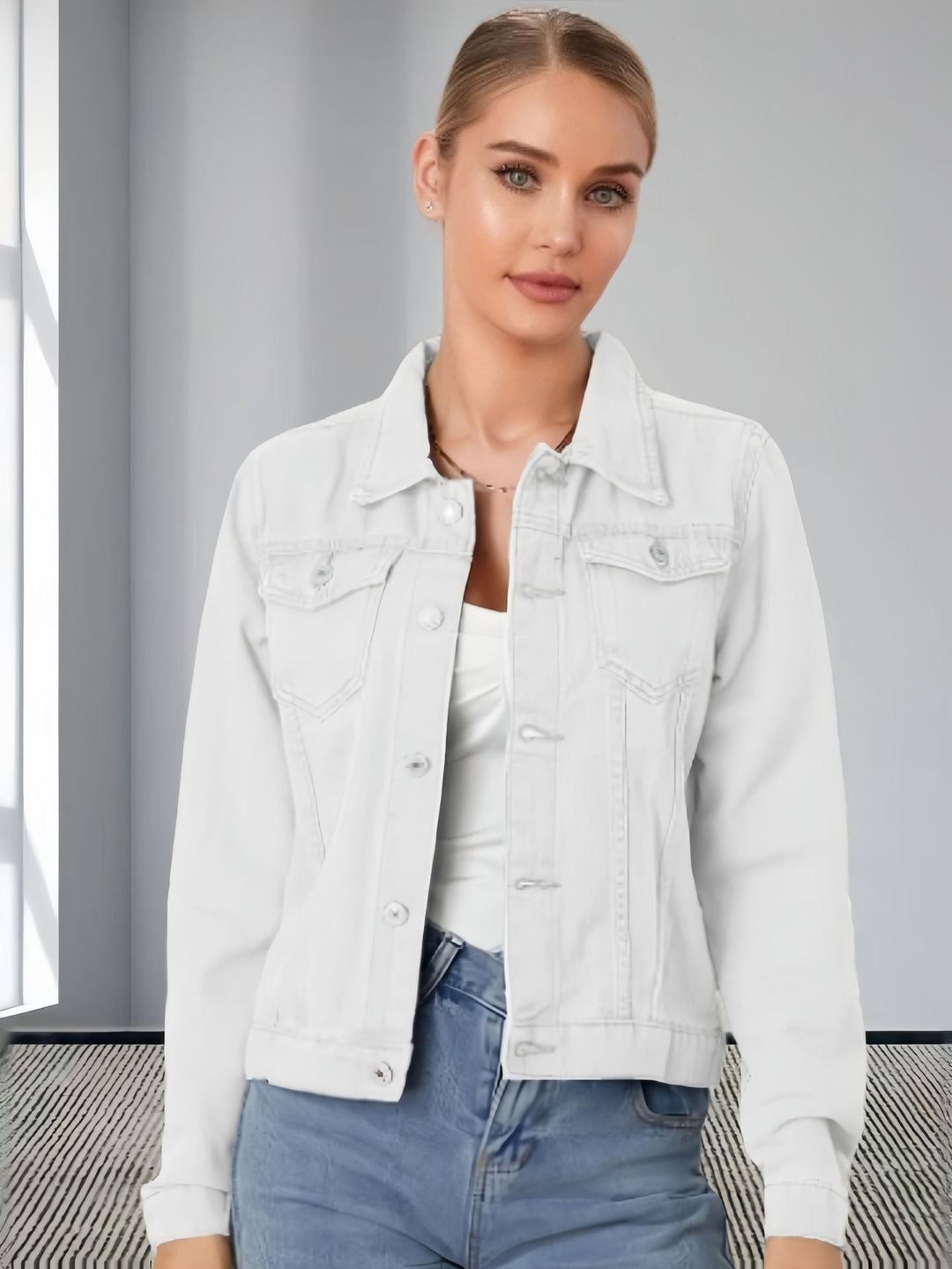 Damen Lässige Utility-Jacke mit strukturierten Details Drune