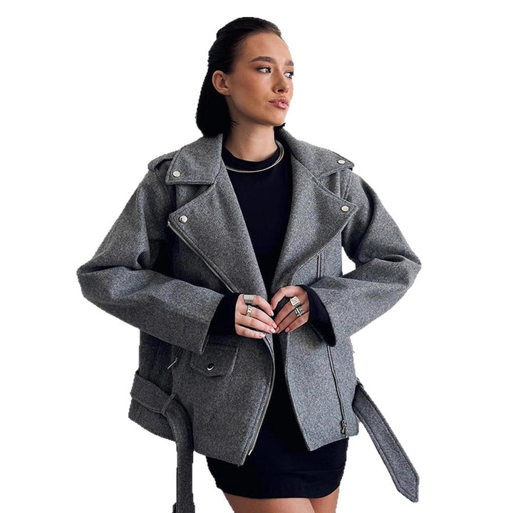 Damen Modische Oversized Jacke Drune