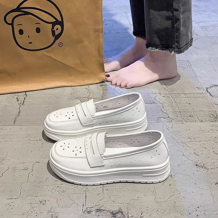 Damen Komfortable Slip-On Sneakers mit atmungsaktiver Oberflächenstruktur Drune