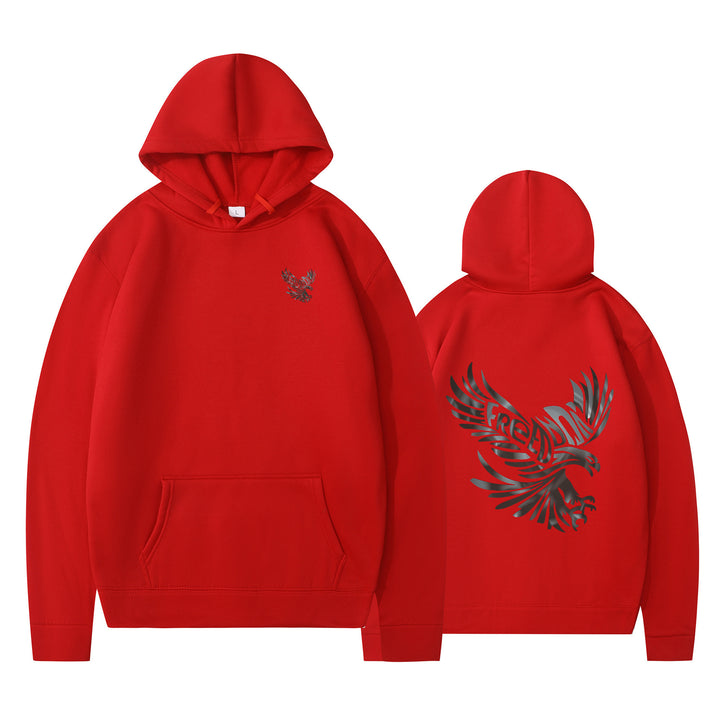 Damen Kapuzenpullover mit ikonischem Adlerdesign und weichem Innenfutter Drune